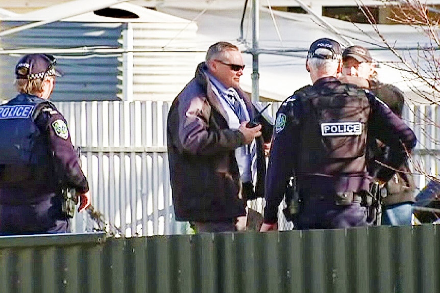 Police in Wallaroo backyard