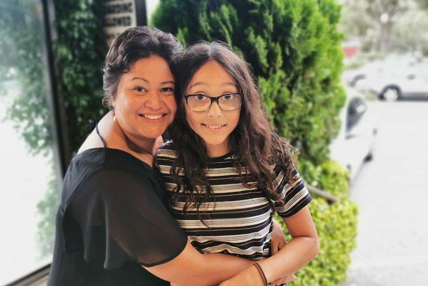 Nancia Guivarra with daughter Jasmine.