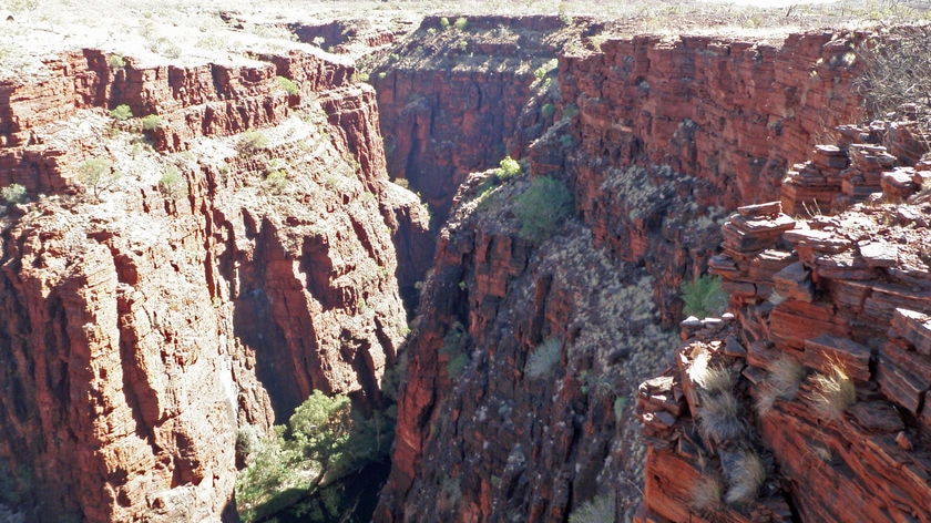 Red gorge in Karijini National Park