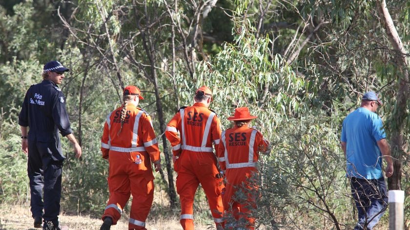 Police searched bushland for signs of the 52-year-old businessman.