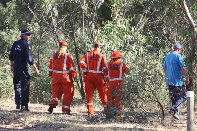 Police searched bushland for signs of the 52-year-old businessman.