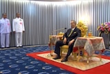 Thai television still of King Bhumibol Adulyadej
