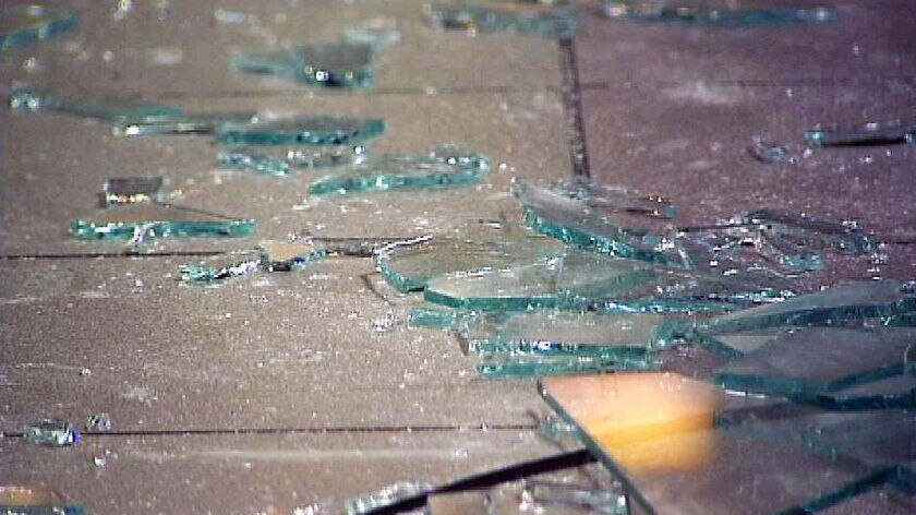 File photo: Shattered glass