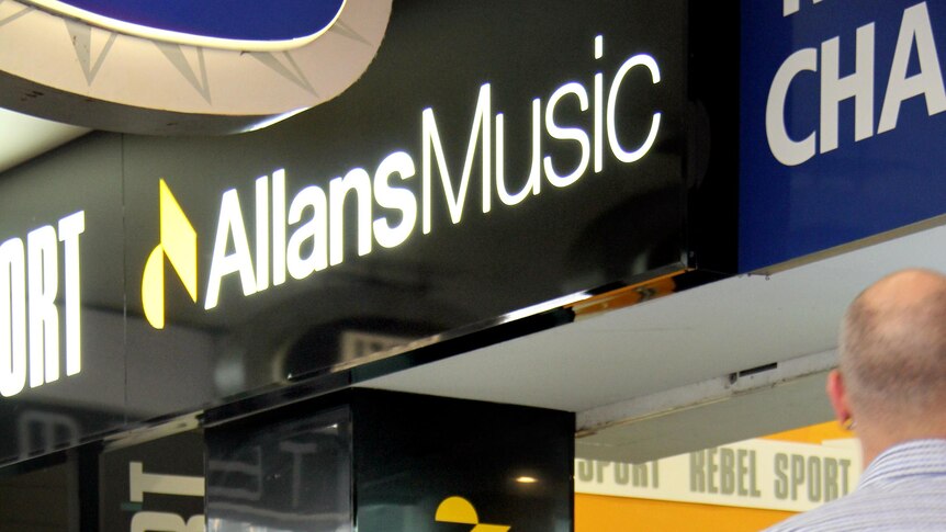 Allans Music store entrance