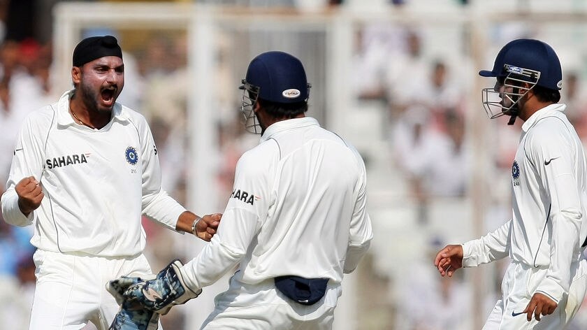 Harbhajan claimed the scalps of Hayden, Katich and Hussey in quick succession.