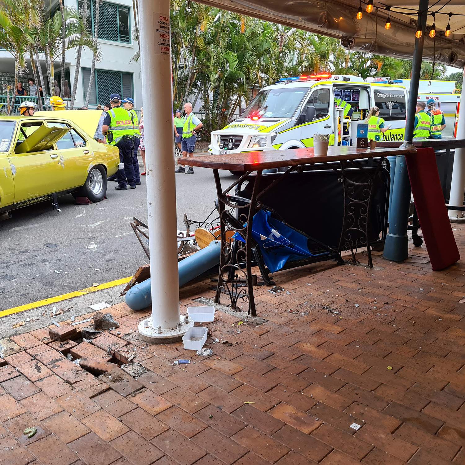 Man who crashed car into Sunshine Coast cafe at Moffat Beach was taking