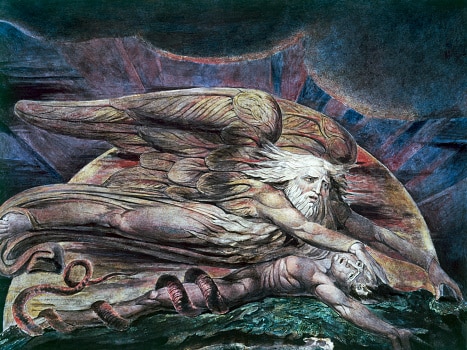 Elohim creating Adam by William Blake