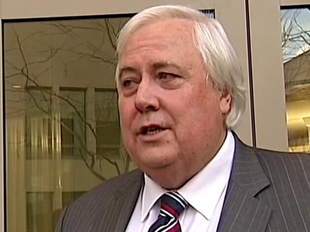Palmer United Party leader, Clive Palmer, speaks to the media in Canberra.