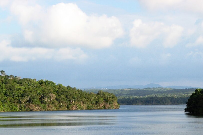 The manmade Guajataca Lake covers about five square kilometres.