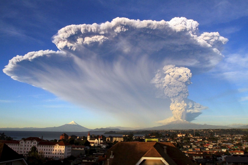 Volcano in the day