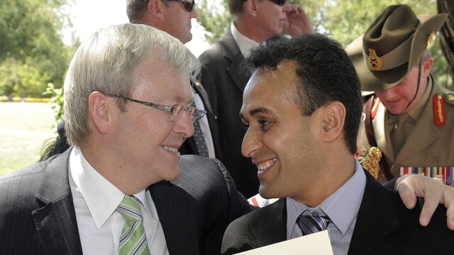Australia Day message: PM Kevin Rudd talks with Adil El Mejhad from Morrocco