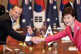 Tony Abbott and Park Geun-hye