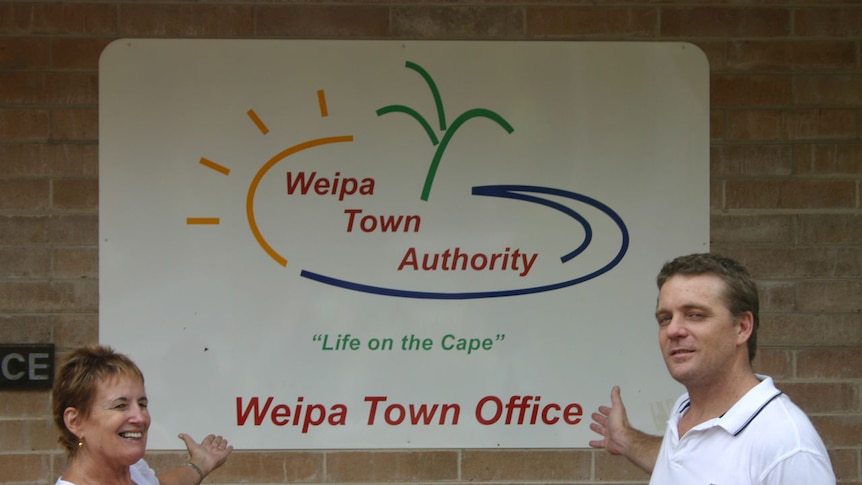 Weipa Town Authority spokeswoman Carrie Gay (left) says it will be good for the community.
