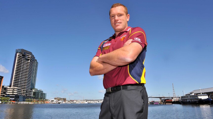 New Brisbane Lions coach Justin Leppitsch at Docklands in Melbourne.