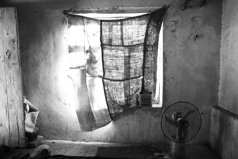 The interior of a rented room in the village of 1,200 families in Khost City, in south-east Afghanistan.