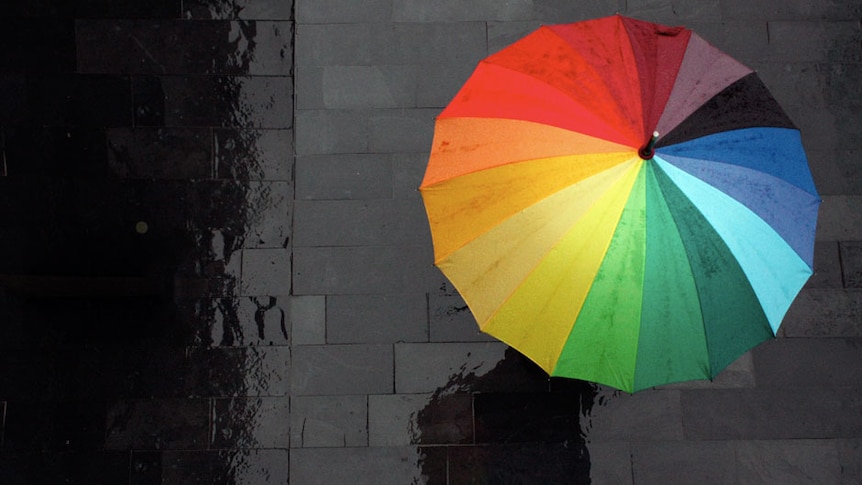 Rainbow umbrella