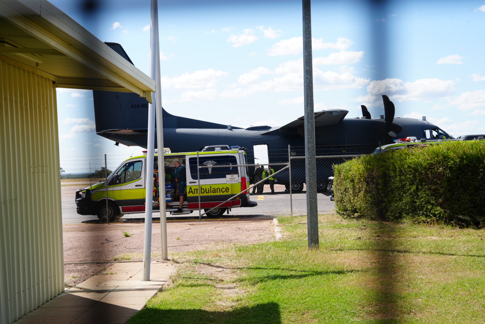 Military plane makes emergency landing at outback airport