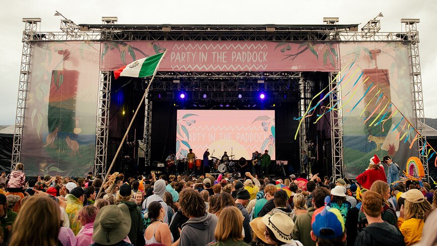The main stage at Party In The Paddock 2019