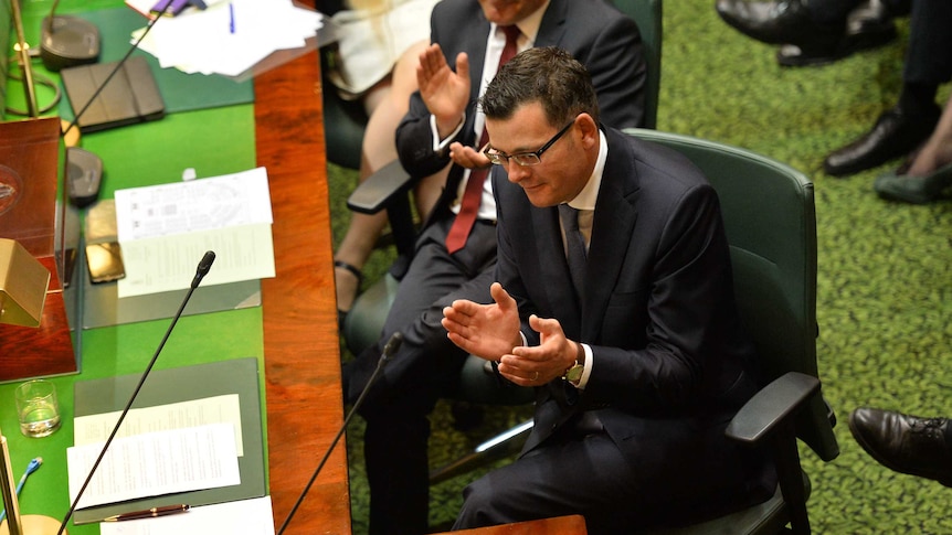 Daniel Andrews in the first question time of the 58th Parliament in Victoria