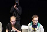 LtoR Gottfrid Svartholm Varg and Peter Sundin, from The Pirate Bay