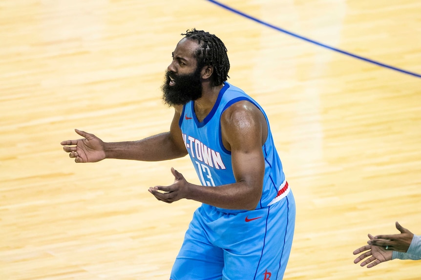James Harden Gets Long Awaited Move Away From Houston Joins Kevin Durant At Brooklyn Nets Abc News