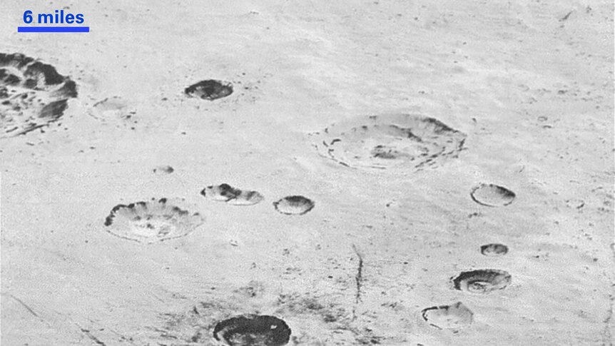 Pluto craters