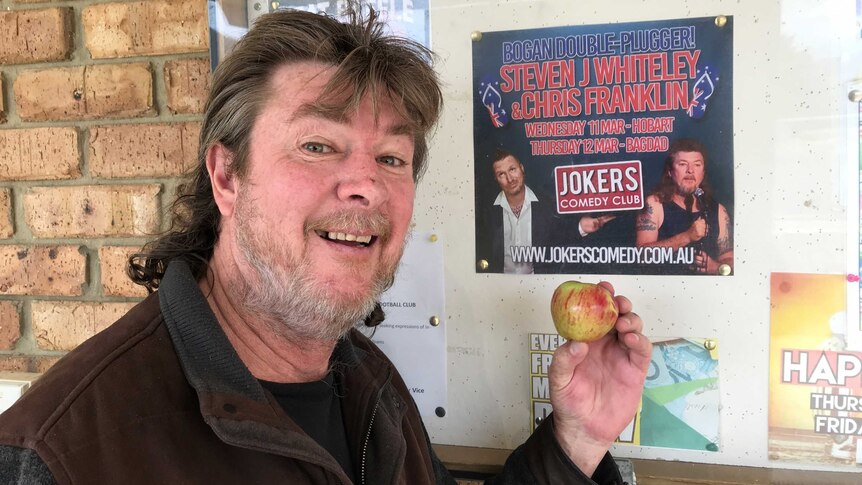 Comedian Chris Franklin in Bagdad, Tasmania