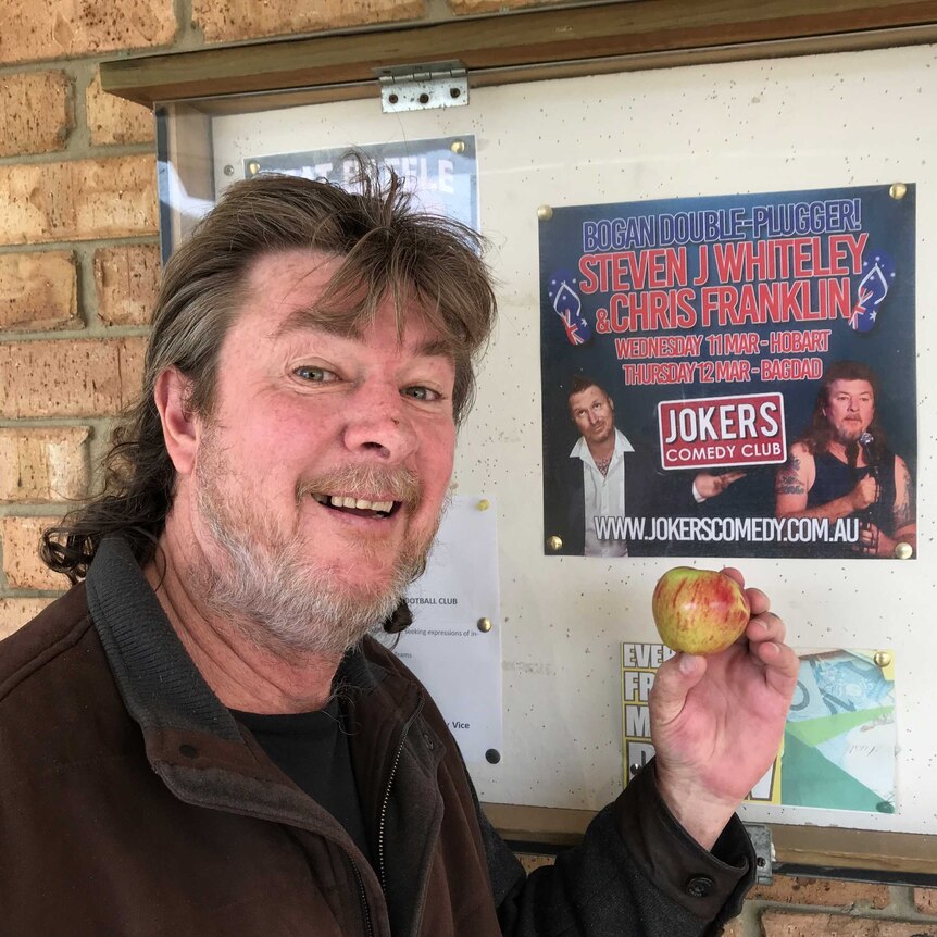 Comedian Chris Franklin in Bagdad, Tasmania