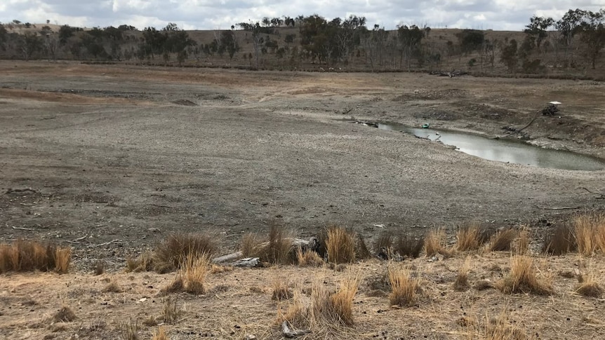 A dried out dam.