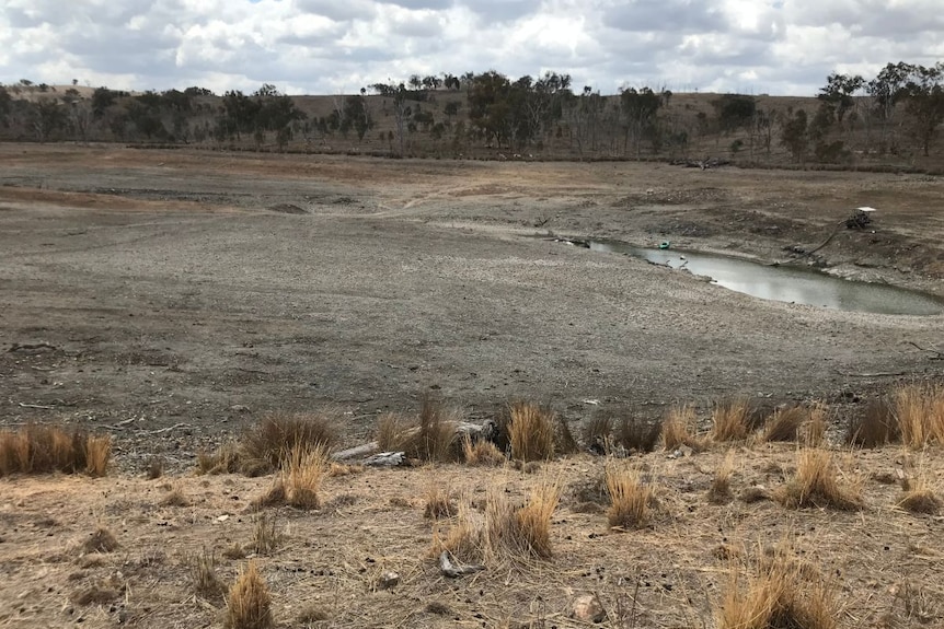 A dried out dam.