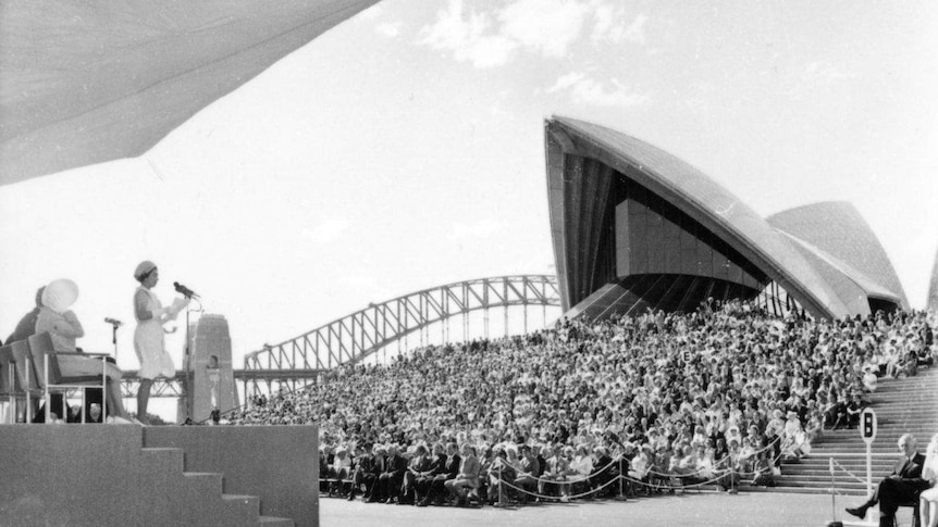 The Queen Opening the Sydney Opera House