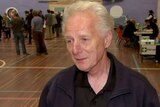 Wye River resident Graham Smales at a relief centre in Apollo Bay.