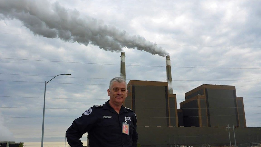 Traralgon Fire Brigade senior station officer Gavin Parker during a tour of American and Canadian coal mines.