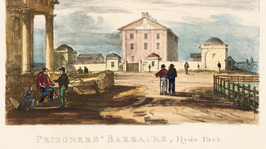 An illustration of Hyde Park in 1836