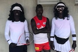 Blackface stunt by Tasmanian football players.