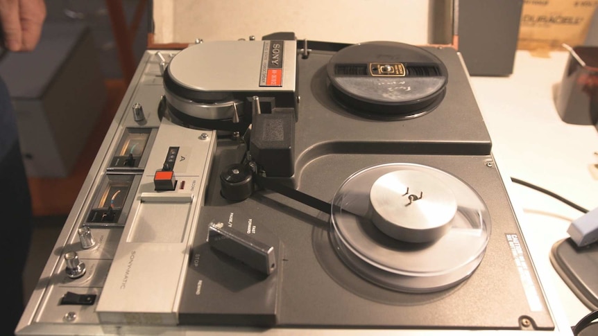 An old tape player used by The National Archives to help digitise video and audio