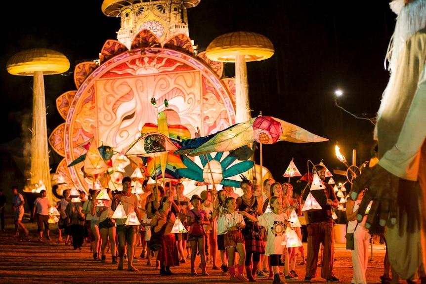 Woodford Folk Festival parade