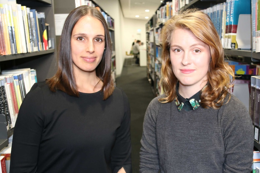 PhD students Michelle Whitford and Vanessa Pirotta