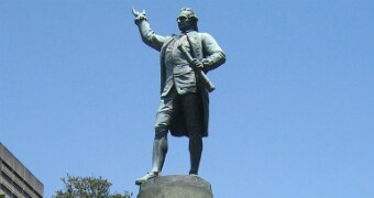 James Cook statue stands in Sydney's Hyde Park