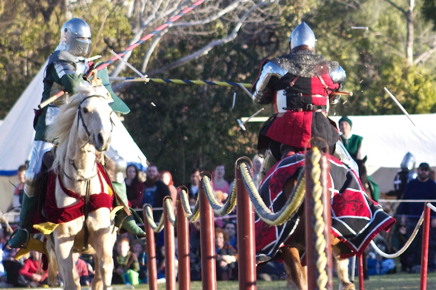 A jousting impact