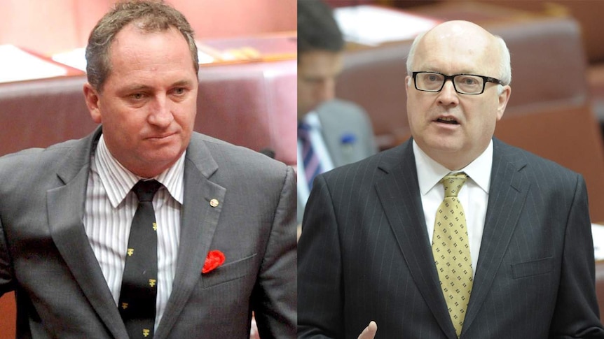 Barnaby Joyce and George Brandis