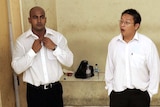 Myuran Sukumaran and Andrew Chan in holding cell
