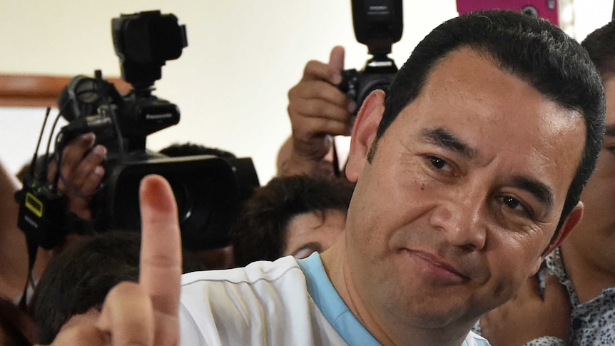 Guatemalan president-elect Jimmy Morales