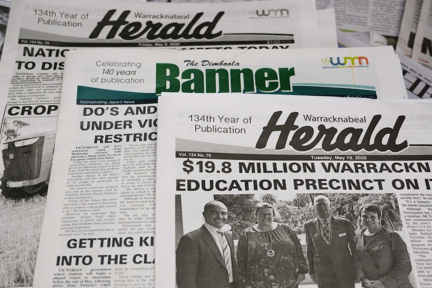 Wimmera Mallee News publications the Warracknabeal Herald and Dimboola Banner.