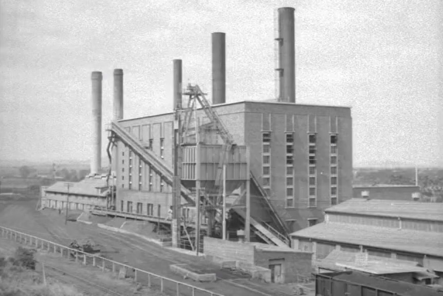 Historic photo of a power station
