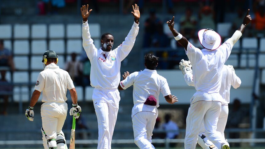 Local hero ... Shane Shillingford snared four wickets on home soil