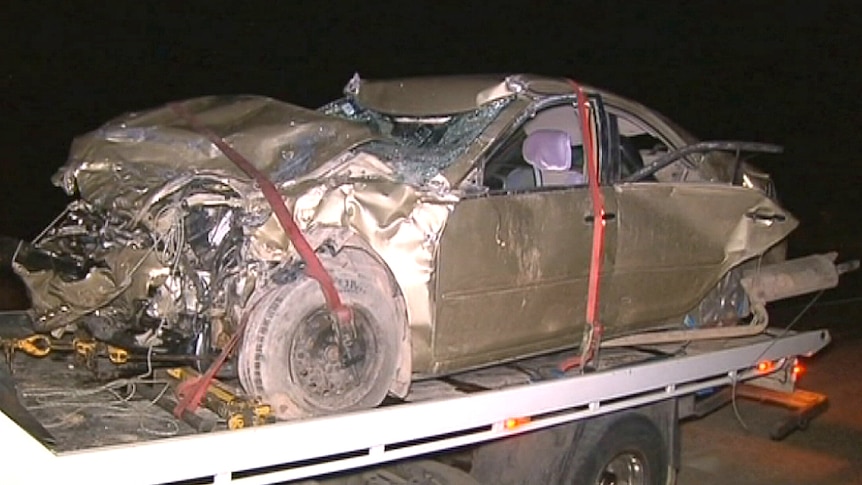 Car written off after Maitland crash