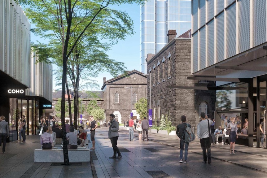 An artist impression of what the redeveloped Pentridge grounds will look like.