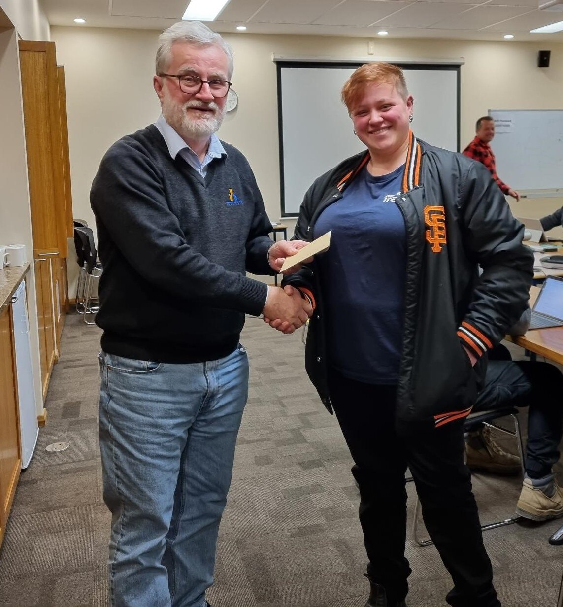 Caitlyn learned carpentry to build her own house but is now one of many finishing an apprenticeship