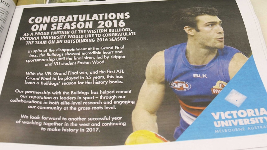 The wrong ad placed in The Age newspaper
